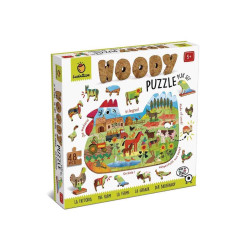 WOODY PUZZLE - LA GRANJA - Ludattica