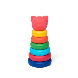 CAT STACKING TOWER BRIGHT COLORS  Little L