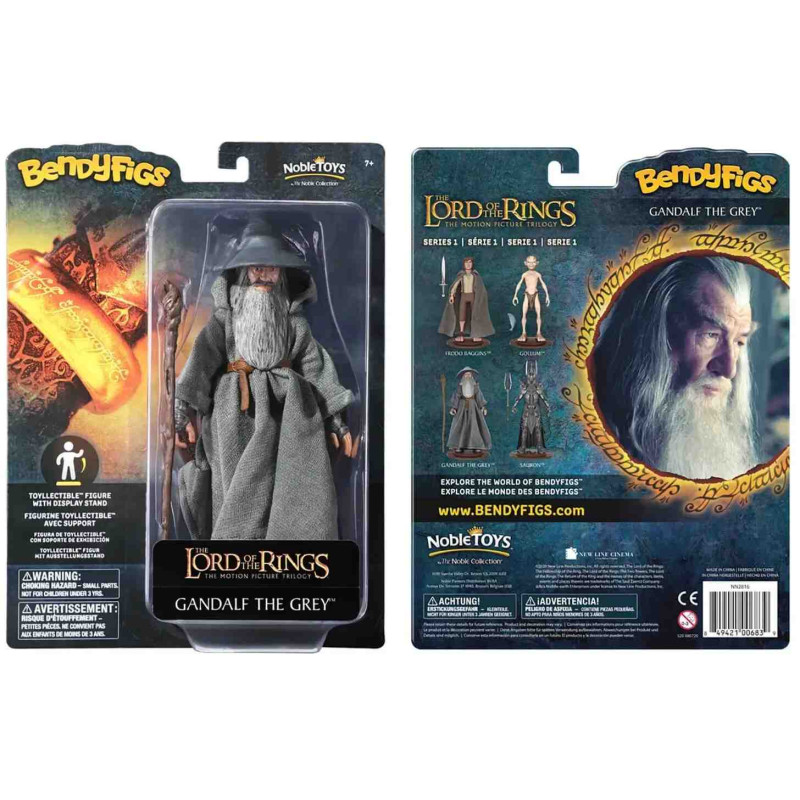 GANDALF 19cm.(Sr. de los anillos)Bendyfigs