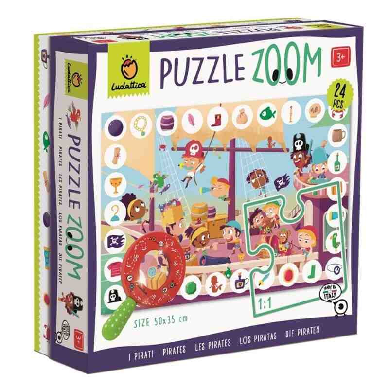 PUZZLE ZOOM Els Pirates 24Pcs. Ludattica