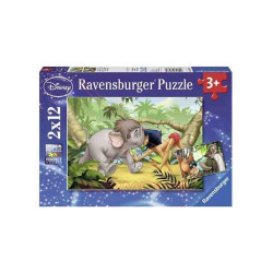 EL LLIBRE DE LA SELVA 2x12 PCS. Puzzle Ravensburger