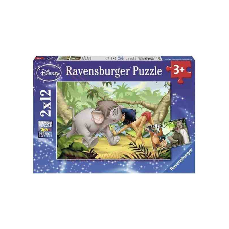 EL LLIBRE DE LA SELVA 2x12 PCS. Puzzle Ravensburger