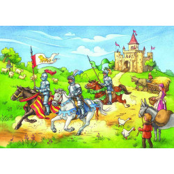 CAVALLERS MITJAVALS 2X20 PECES B Puzzle Ravensburger