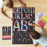 GRAN POSTER D`ENGANXINES ALFABET POPPIK 1600 STICKERS