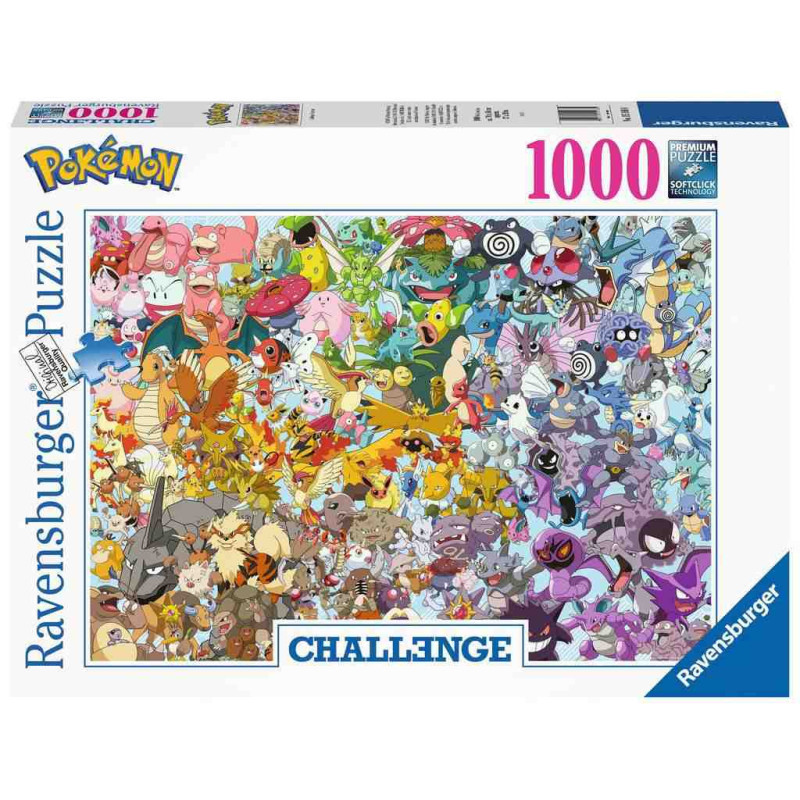 CHALLENGE POKEMON 1000pcs. Puzzle Ravensburger