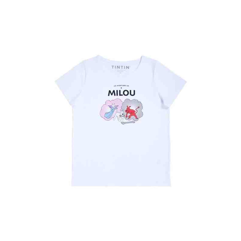 CAMISETA MILU ANGEL I DIMONIO BLANCA 6 AÑOS Tintin