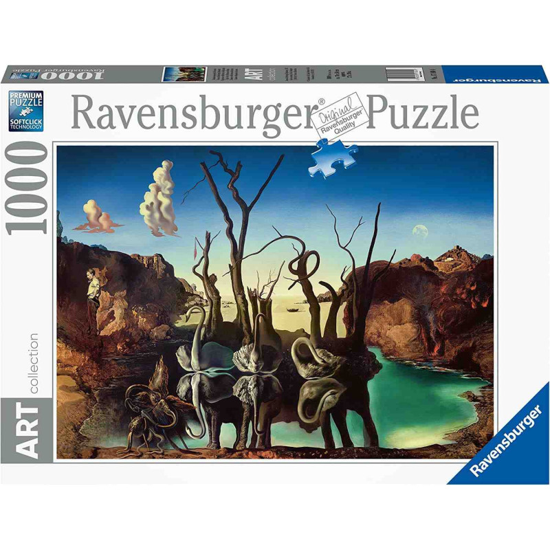 DALI-SWANS REFLECTING ELEPHANTS 1000p. Puzzle Ravensburger