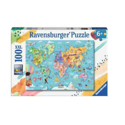 MAPA DEL MON 100XXL Puzzle Ravensburger