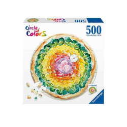 PIZZA-CIRCLE OF COLORS 500pcs. Puzzle Ravensburger