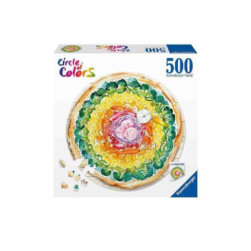 PIZZA-CIRCLE OF COLORS 500pcs. Puzzle Ravensburger