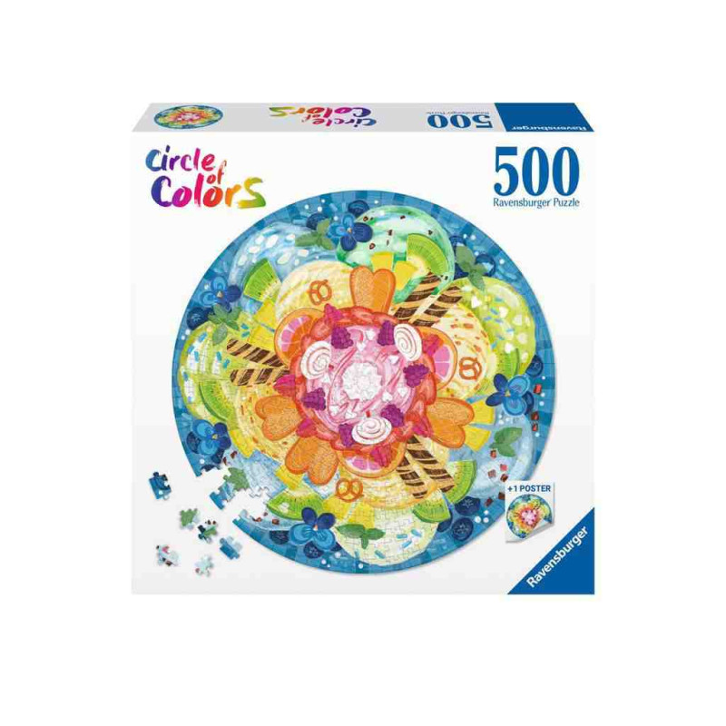 COPA DE GELAT-CIRCLE OF COLORS 500pcs. Puzzle Ravensburger