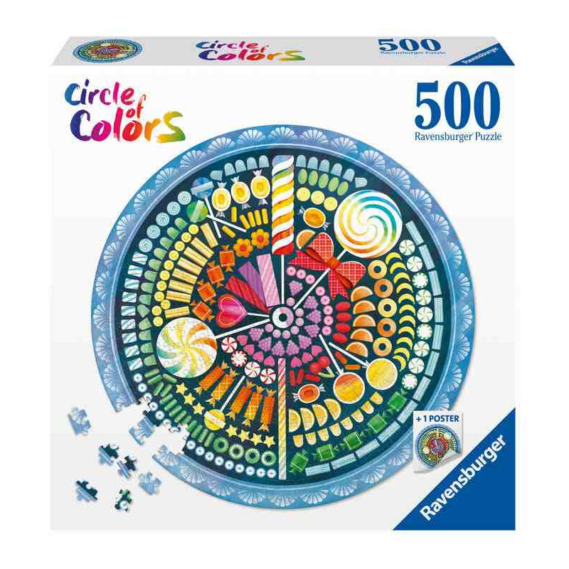 CARAMELOS-CIRCLE OF COLORS 500pcs.