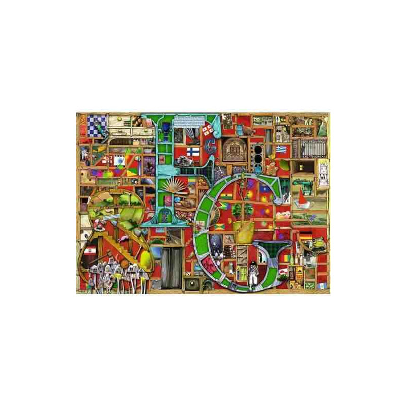 AWESOME ALPHABET F&G COLIN THOMPSON 1000 pcs.  Puzzle Ravensburger