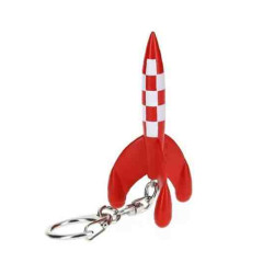 LLAVERO PVC COHETE TINTIN 5,5 CM