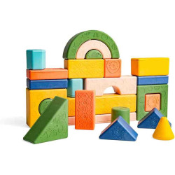 RATTLE & STACK BLOCKS DELUXE PACK 24pcs(ECO) - TigerTribe