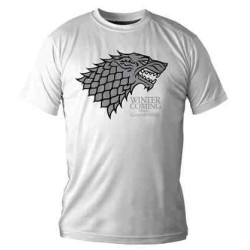 CAMISETA STARK BLANCA TALLA L(GoT)