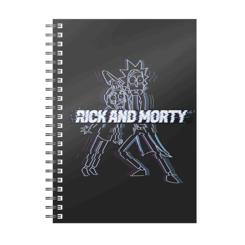 GLITCH RICK Y MORTY LIBRETA ESPIRAL