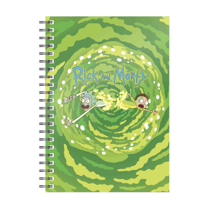 LOGO PORTAL RICK Y MORTY LIBRETA ESPIRAL