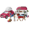 AVENTURA AMB COTXE I REMOLC PER CAVALLS  Schleich Horse Club Cavalls