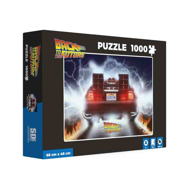 DELOREAN OUT A TIME PUZLE(Regreso al futuro) PUZLE 1000 pcs..