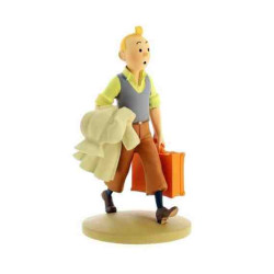 TINTIN AMB MALETA TF1 RESINA 12 CM