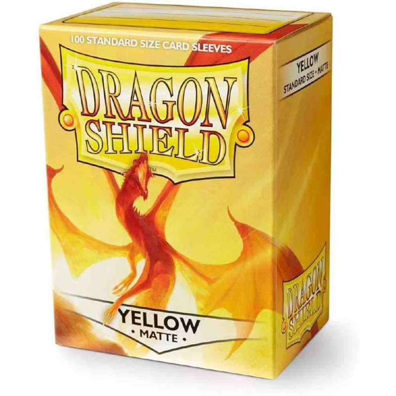 YELLOW MATTE(100)DRAGON SHIELD