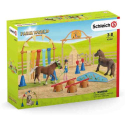 ENTRENAMENT D'AGILITAT PER PONIS  Schleich Cavalls