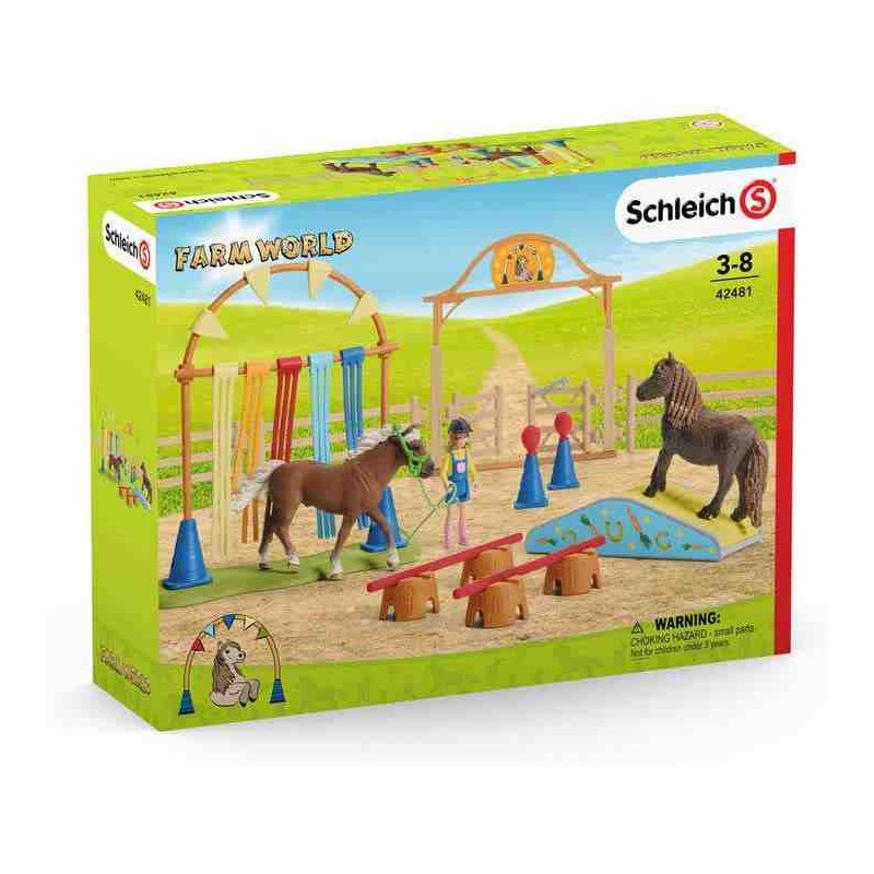 ENTRENAMENT D'AGILITAT PER PONIS  Schleich Cavalls