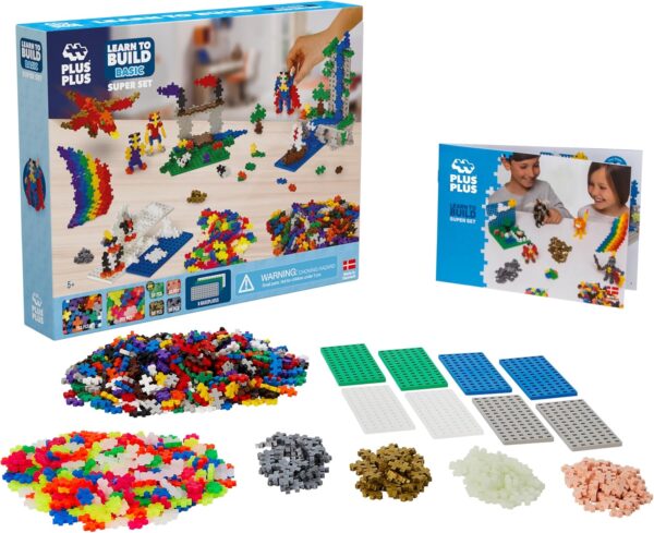 BASIC SUPER SET LEARN TO BUILD 1200pcs.Plus Plus